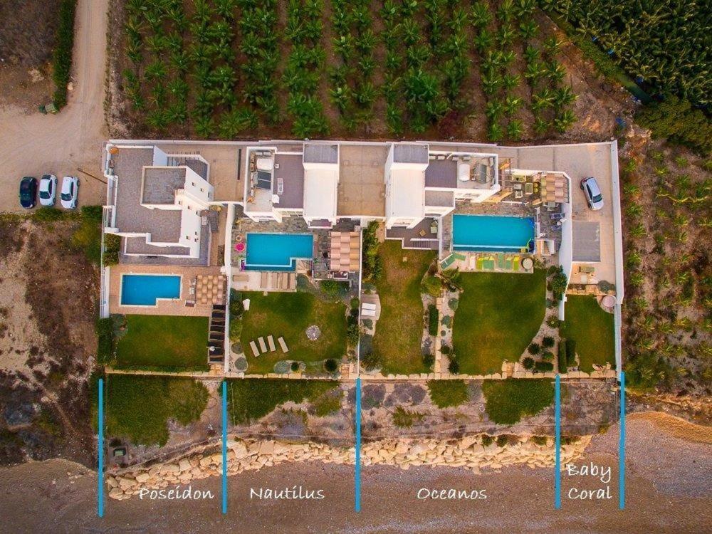 Blue Coral Beach Villas Three Exclusive Villas - Poseidon - Nautilus - Oceanos - And - Baby Coral Bungalow Bahía de Coral Exterior foto